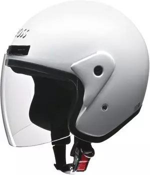 LEAD Motorcycle Helmet Jet CROSS White FREE Circumference CR-720 (Head 57cm~60cm) белый