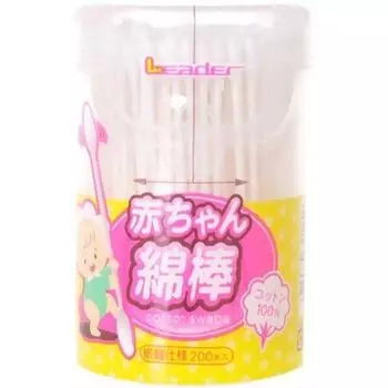 Leader baby cotton swab 200 pieces