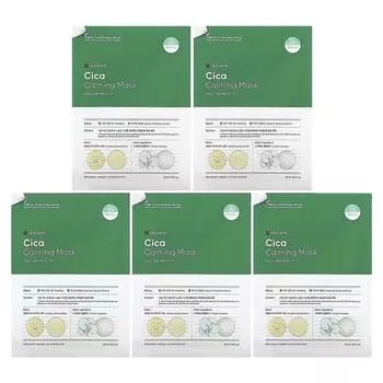Leaders, Cica Calming Beauty Mask, 5 sheets, 30ml (1.01fl oz) each
