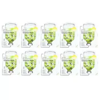 Leaders, Маска I m Phyto Vitamin, 10 тканевых масок, 23 мл (0,77 жидких унций) каждый