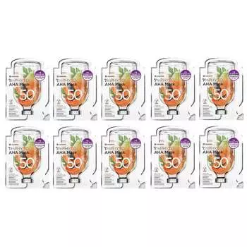 Leaders, Маска красоты I mPhyto AHA, 10 листов, 0,77 жидких унций (23 мл) каждый