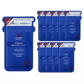 Leaders Mediu Amino Mask Moisture, 10 упаковок, 1 упаковка