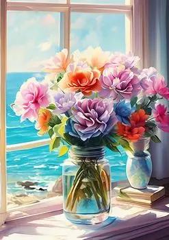 LEADINTOP Алмазное искусство квадратные бусины Цветок Море 30X40 см квадратные бусины бисерное искусство алмазная живопись квадратный художественный набор мозаика искусство популярный дети взрослые