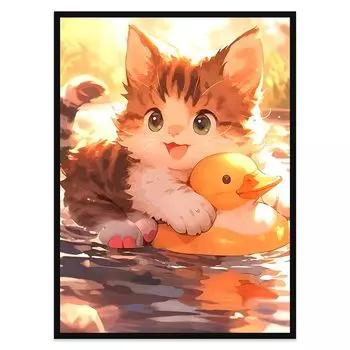 LEADINTOP Алмазное искусство Квадратные бусины Кошка 30x40 см Квадратные бусины Алмазная живопись Квадратный художественный набор Бисерное искусство Мозаика Искусство Популярное Дети Взрослые Начинающие