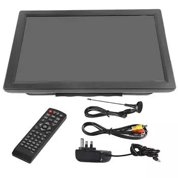LEADSTAR 14 цифровой портативный USB телевизор 1080P PVR DC12V UK Plug чёрный