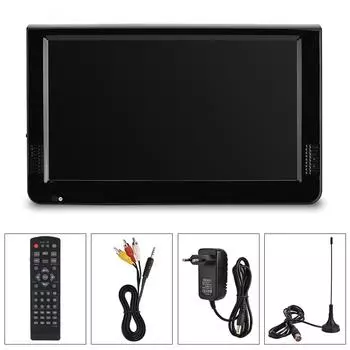 LEADSTAR ISDBT 10,1 дюймов 16:9 Портативный TFT LED цифровой аналоговый цветной телевизор ТВ-плеер EU Plug