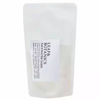 Leaf & botanics face water junmai sake refill lotion junmai sake/sake kasu scent unscented off white 90ml x 1