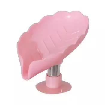 Leaf Shape Soap Box Drain Holder Toilet Laundry Soap Box Bathroom Storage Supplies Tray Gadgets Bathroom Accessories