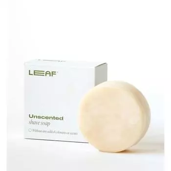 Leaf Shave | Shaving Soap Bar - Natural Ingredients Unscented Shaving Soap for Women and Men 85g