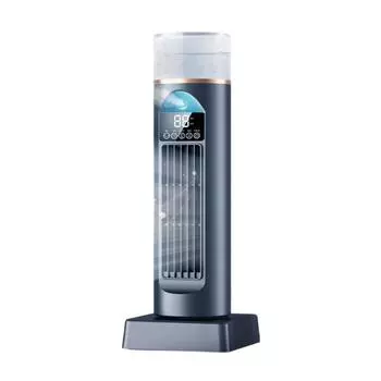 Leafless Spray Fan Household Desktop Tower Fan Conditioning Fan Water Replenishment Refrigeration Desktop USB Fan One Size чёрный