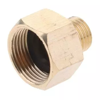 Leak proof Hose Adapter Golden 3cm 1.18inch Washer Rotatable Brass Connector
