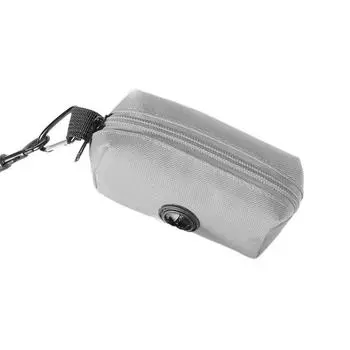 Leakproof Pet Poop Bag Holder with Metal Buckle Pet Waste Bag Carrier Garbage Storag Box Hiking