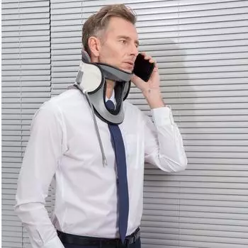 LEAMAI надувное медицинское устройство для вытяжения шеи и шеи, домашний корректирующий инструмент для позвоночника, облегчение шеи белый