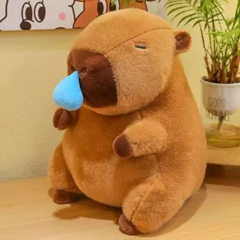 Leap Raupe Capybara Plush Toy with Runny 30cm Nose,