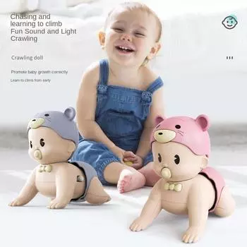 Learning Climb Baby Pacifier Ползающие игрушки Раннее образование Ребенок учится ползать Детские игрушки розовый