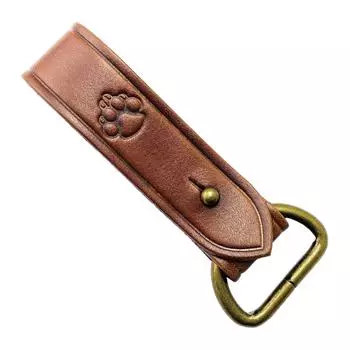 Leather Belt Keepers Leather Buckles Single Snap Heavy Duty Tactics Belt Buckle with D Rings for Belt Fixing Men Women коричневый