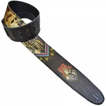 LEATHER BILLY IDOL Guitar Strap Perri’s P25IDL-8155 2.5
