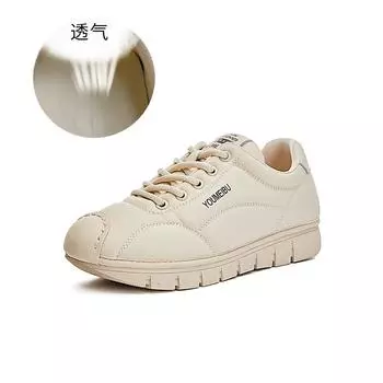 Leather bread shoes 2025 autumn new women s casual Forrest Gump shoes flat sports little white shoes versatile shoes children 35