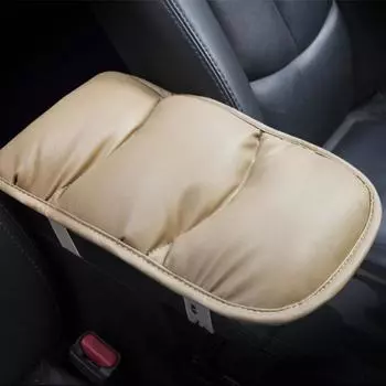 Leather Car Armrest Pad Covers Universal Center Console Auto Seat Armrests Box Pads Black Armrest Storage Protection Cushion чёрный