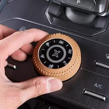 Leather Car Center Console Multimedia Navigation Driving Mode Knob Decoration Cover For Chery Jetour Traveller T2 2025 2024