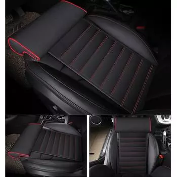 Leather Car Seat Extender Cushion Leg Support Pillow Memory Foam Knee Pad Long-Distance Driving Office Home Driver Protector Mat