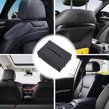 Leather Car Tissue Box Tissue Boxes Holder Car Visor Organizer Napkin Box For Car Large Capacity For Bills Women And Ladies Seat