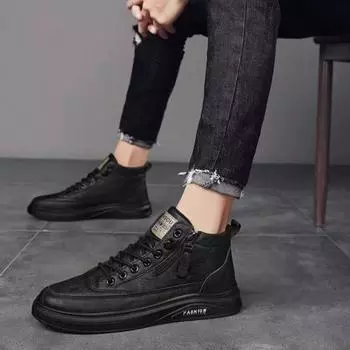 Leather Casual Waterproof Spring Autumn Men s Boots Footwear Y2k Fashion Sale Offer In Promotion Size 44 Designer New Male Shoes 39