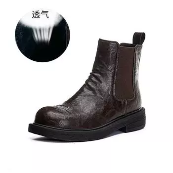 Leather Chelsea Boots Women s 2025 Autumn and Winter New Folded Martin Boots Women s Retro Casual Short Boots Versatile Boots Women 35