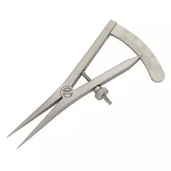 Leather Craft Divider Perforated Compass Pitch Gauge Edge Marking Compass (UME-STAR) (Screw Lock)