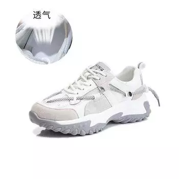 Leather dad shoes women s 2025 new spring women s casual single shoes sports women s shoes shallow flat shoes children s tide 35