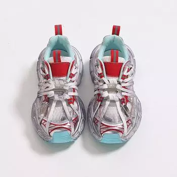 Leather dad shoes women s new thick-soled heightening summer mesh breathable fashion strap sneakers 35