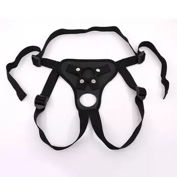 Leather Dildo Pull-Up Pants with Lace Underwear for Adults