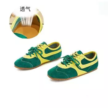 Leather Forrest Gump shoes women s 2025 spring new shoes women s shoes versatile flat-bottomed sports women s shoes casual moral training shoes women 35