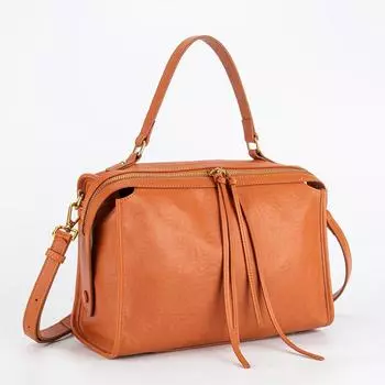 Leather Handbag Head Layer Leather One-shoulder Crossbody Luggage Bag Women Large Capacity Travel Commuter Pillow Bag Women