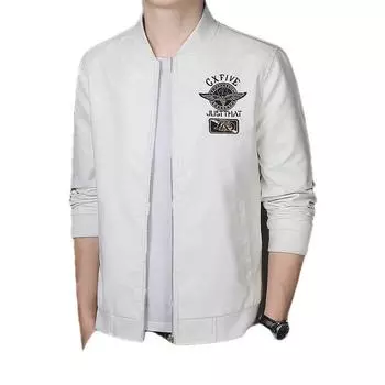 Кожаная куртка Мужская куртка Весенне-осенняя трендовая одежда Locomotive Одежда мужская осенне-зимняя повседневная красивая кожаная куртка M