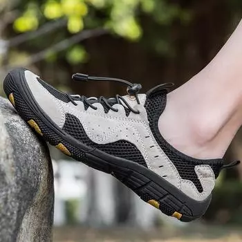 Leather Male Shoes Mens Slip on Shoes Breathable Men Casual Shoes All-match Mens Sneakers Travel Male Comfortable Walking Shoe 38 чёрный