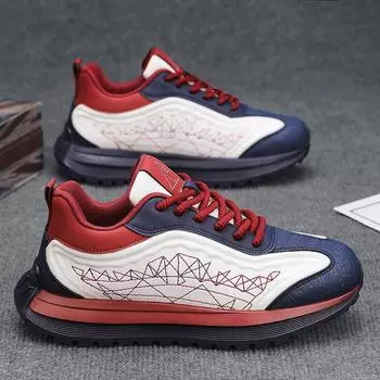 Leather men s shoes spring 2025 new sports Forrest Gump shoes teenage students platform heightening shoes men s Korean version 39