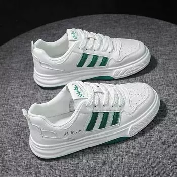 Кожаные сетчатые дышащие белые туфли, женские туфли, летние новые легкие повседневные туфли на плоской подошве, спортивная обувь для сноуборда 35