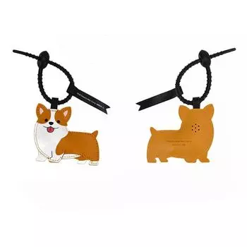 Leather Puppy Key Chain Pinch Called Car Ornaments Creative Bibi Puppy Pendant Kids Teens Style 2
