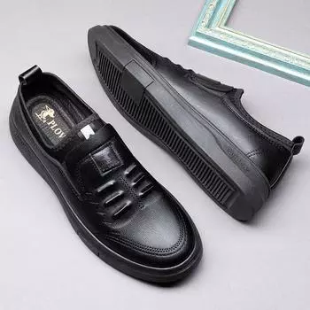 Leather shoes men s casual summer 2025 new men s British business leather shoes fashion breathable soft leather men s leather shoes 39