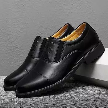 Leather shoes men s three joints autumn fashion trends formal wear business men s shoes British style pointed toe men s leather shoes 39