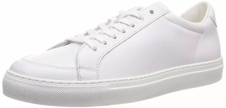 Leather sneakers in White cm [Pantoforadoro] (made Italy) PDO-TSL20_TSL20 26.0 белый