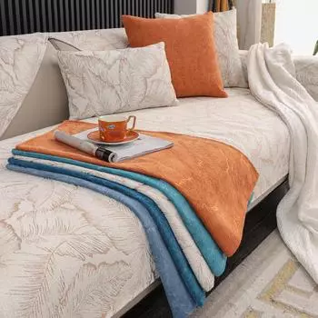 Leather Sofa Special Sofa Cushion All Wrapped Cover Cover Combination Simple Modern Non-Slip Four Seasons Universal Generation Universal Nordic 70*70