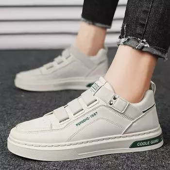 Кожа Однотонные Туфли Мода Молодежный Повседневный Спортивная Обувь Мужская Обувь 39
