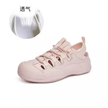 Leather sports sandals women s 2025 summer new breathable bag head beach sandals casual versatile and comfortable women s shoes tide 35