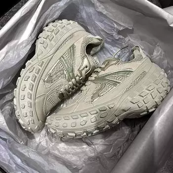 Кожаные толстые массивные кроссовки для папы, роскошные женские и женские прогулочные туфли на шинах, повседневная обувь 2024 года, дизайнерская вулканизированная брендовая женская обувь 35