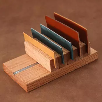 Кожаная стойка для инструментов, боковой держатель для сушки масла, прочная ручная работа, краска для кромок