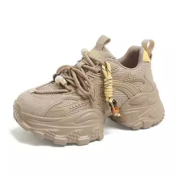 Leather version~ Women s 2025 autumn new popular heightening sports shoes casual shoes women s shoes versatile shoes 35