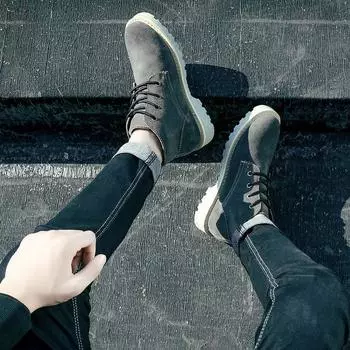 Кожаные водонепроницаемые ботинки Martin, женские повседневные короткие ботинки, ботинки для пустыни, мужские ботинки, рабочие ботинки, уличные ботинки для локомотива, ковбойские ботинки 35 светло-коричневого