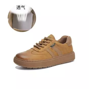 Leather white shoes women s 2025 spring new platform sports retro German training shoes women s casual fashion versatile women s shoes 35